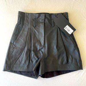 KOOPLES real leather paper bag shorts